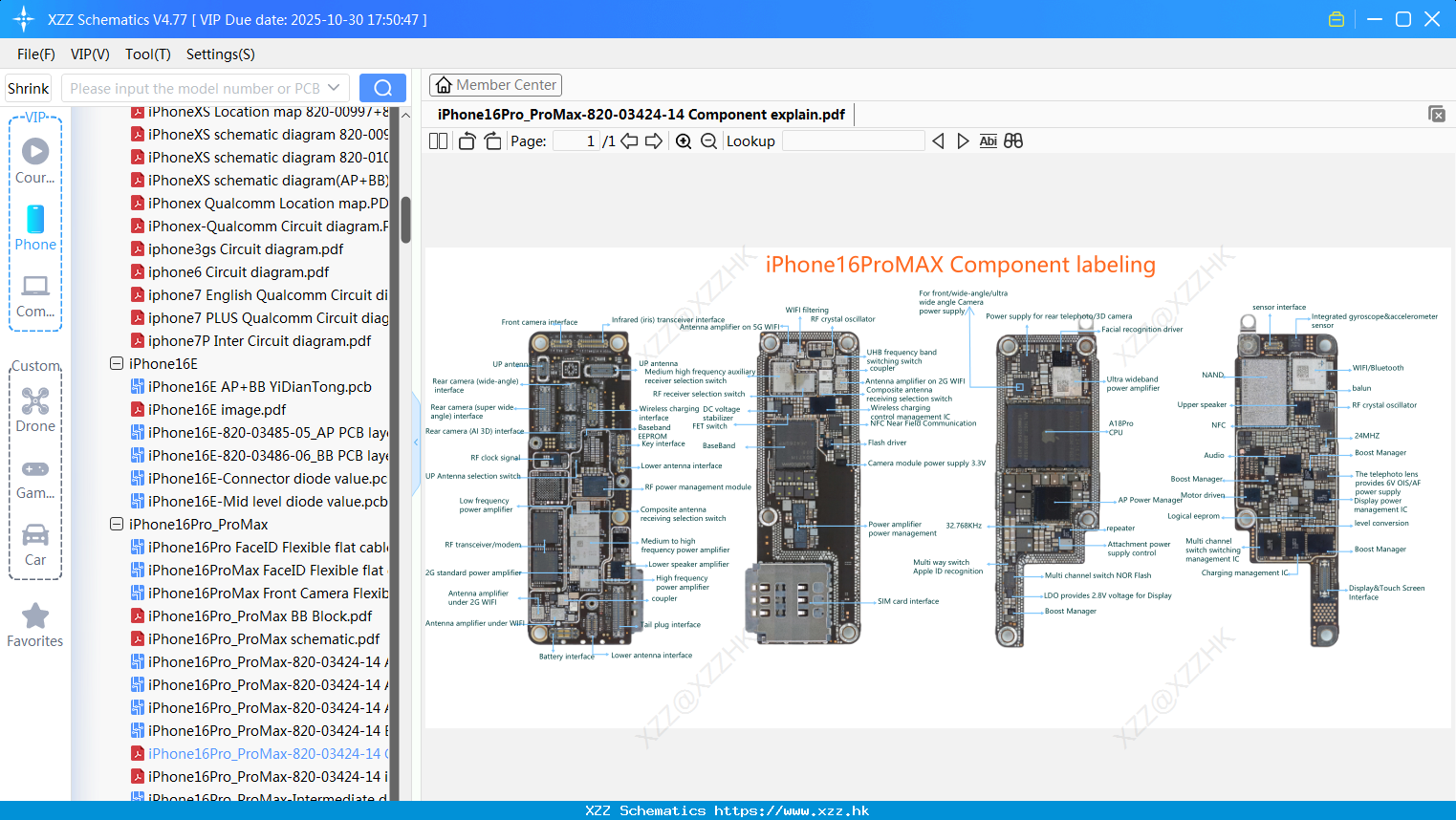 IPhone16Pro_ProMax-820-03424-14 Component Explain